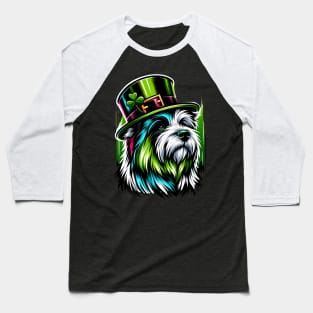 Polish Lowland Sheepdog in Saint Patrick's Day Spirit Baseball T-Shirt